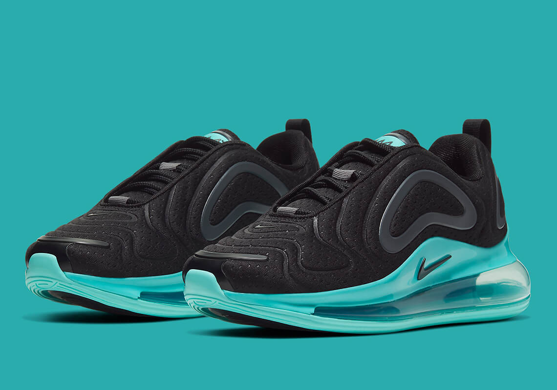 Nike Air Max 720 obtienen suelas completamente turquesas 1 nike air max 720 black turquoise ar9293 010 3