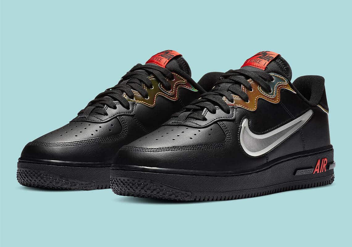 Nike D/MS /X Air Force 1 React con ojales en capas 1 nike air force 1 react CN9838 001 4